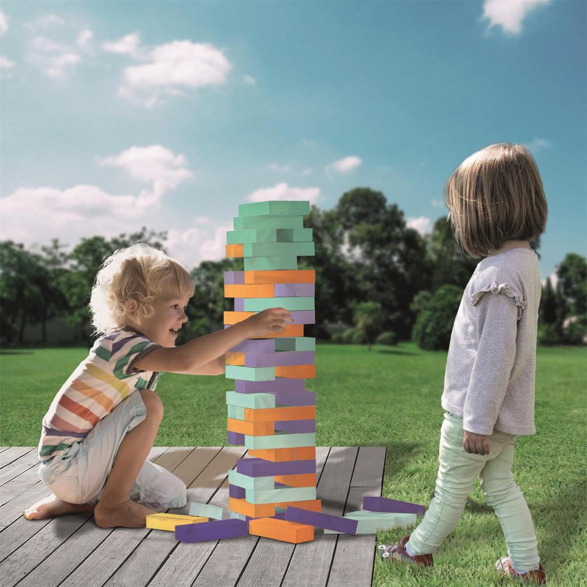 Voir la diapositive 2 : MISTER GADGET Jeu de la Tour Infernale  Géante  19cm Multicolore
