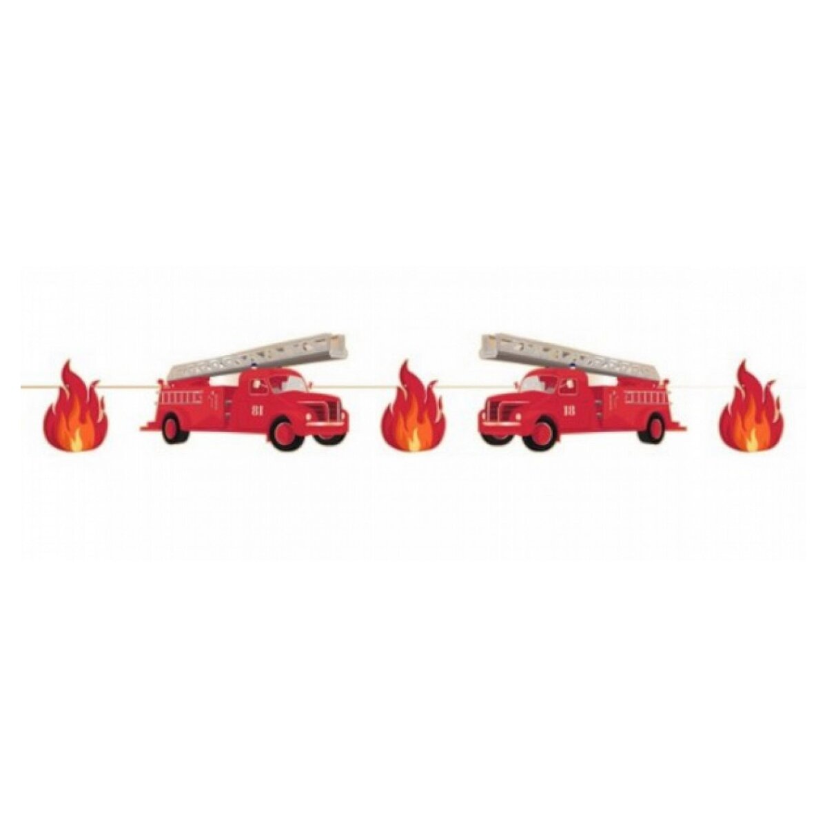 Tim&Puce guirlande décoration anniversaire pompiers