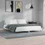 Voir la diapositive 2 : VIDAXL Cadre de lit sans matelas blanc 160x200 cm bois d'ingenierie