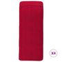 Voir la diapositive 3 : VIDAXL Serviettes de plage 4 pcs bordeaux 60x135 cm tissu 400 GSM