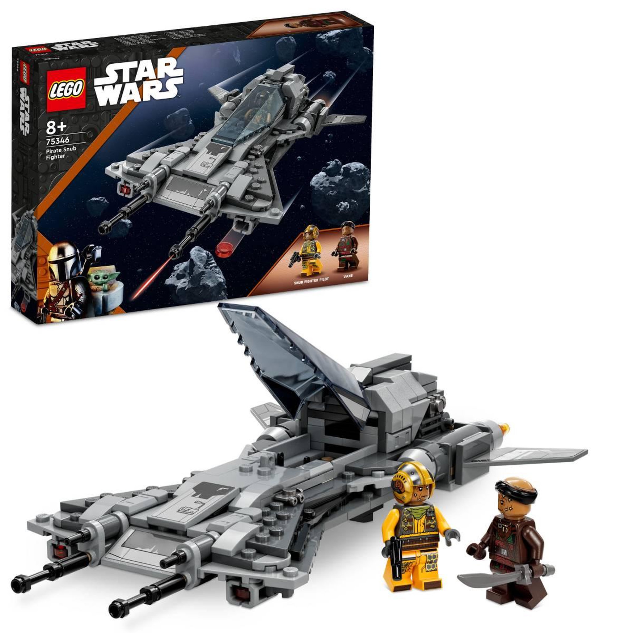 Voir la diapositive 2 : LEGO 75346 Star Wars Le Chasseur Pirate, Jouet de Construction Le Mandalorien Saison 3 avec Minifigurines Pilote et Vane, Idée Cadeau à Collectionner
