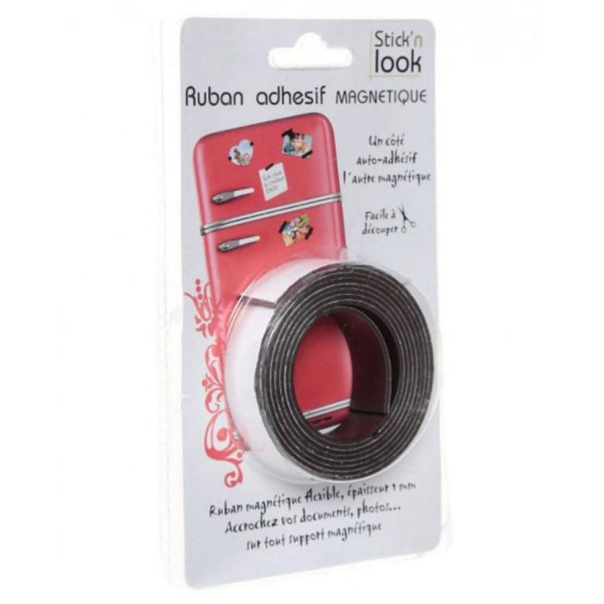 ATMOSPHERA Ruban Adhésif Magnétique  Rico  150cm Noir