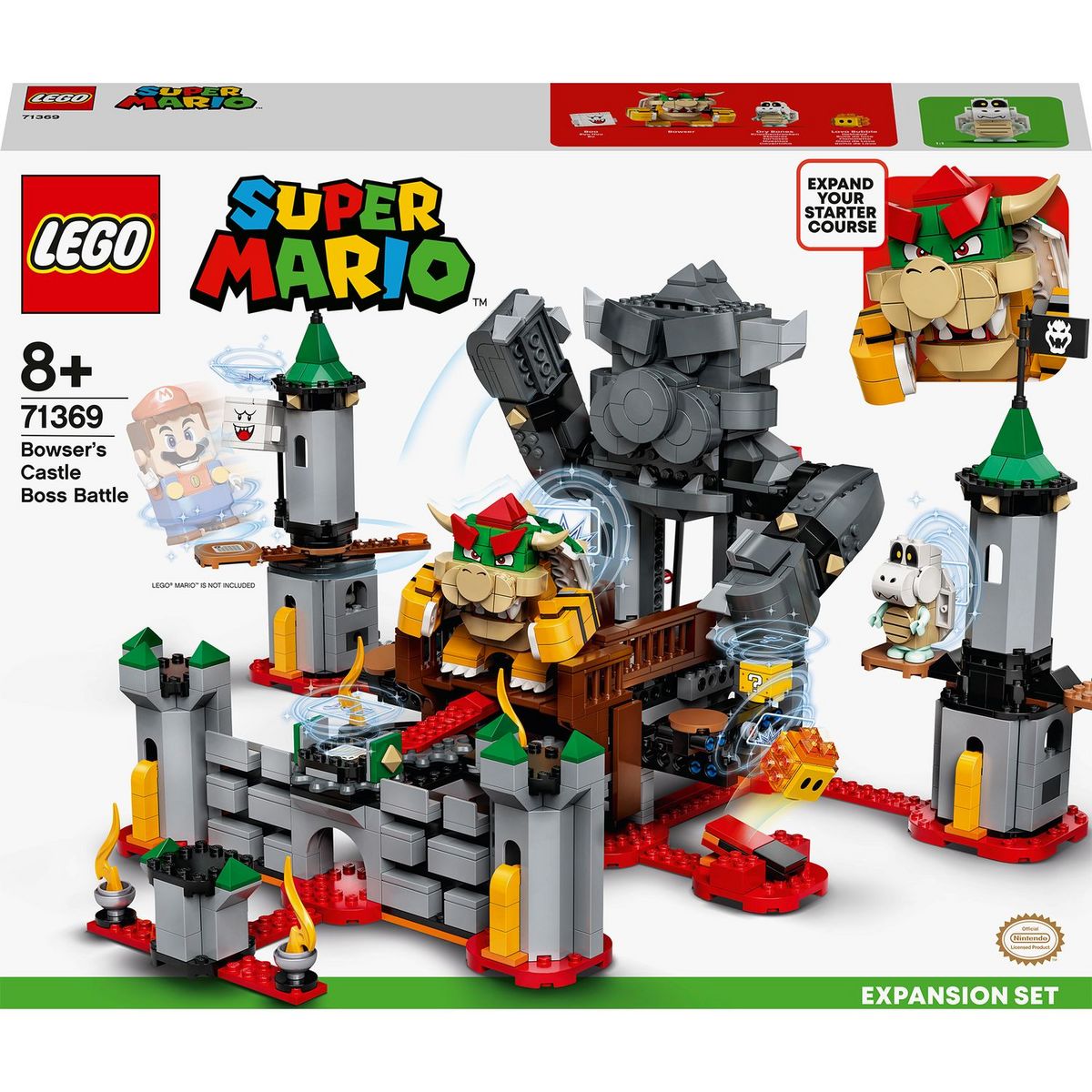 LEGO Super Mario 71369 Ensemble d'Extension La bataille du château de Bowser