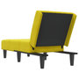 Voir la diapositive 5 : VIDAXL Chaise longue jaune velours