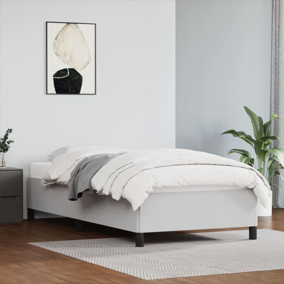 VIDAXL Cadre de lit sans matelas blanc 80x200 cm similicuir