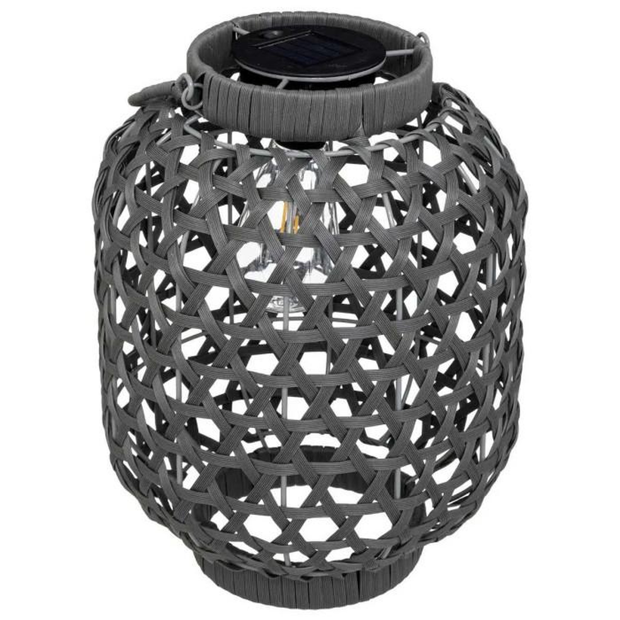 ATMOSPHERA Lampe à Poser Solaire  Tola  32cm Gris Galet