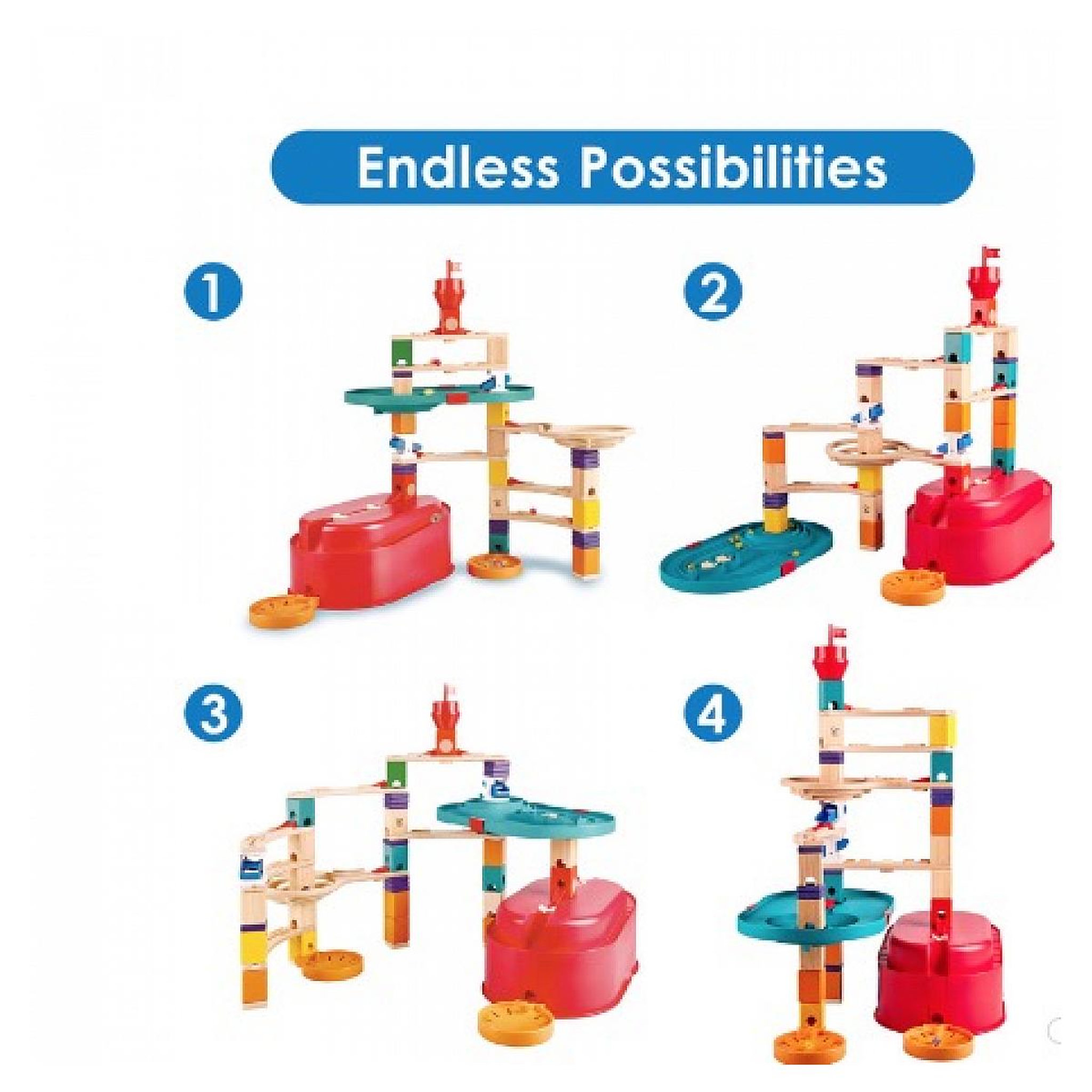 Voir la diapositive 3 : Hape Coffret Quadrilla bucket - Circuit de billes