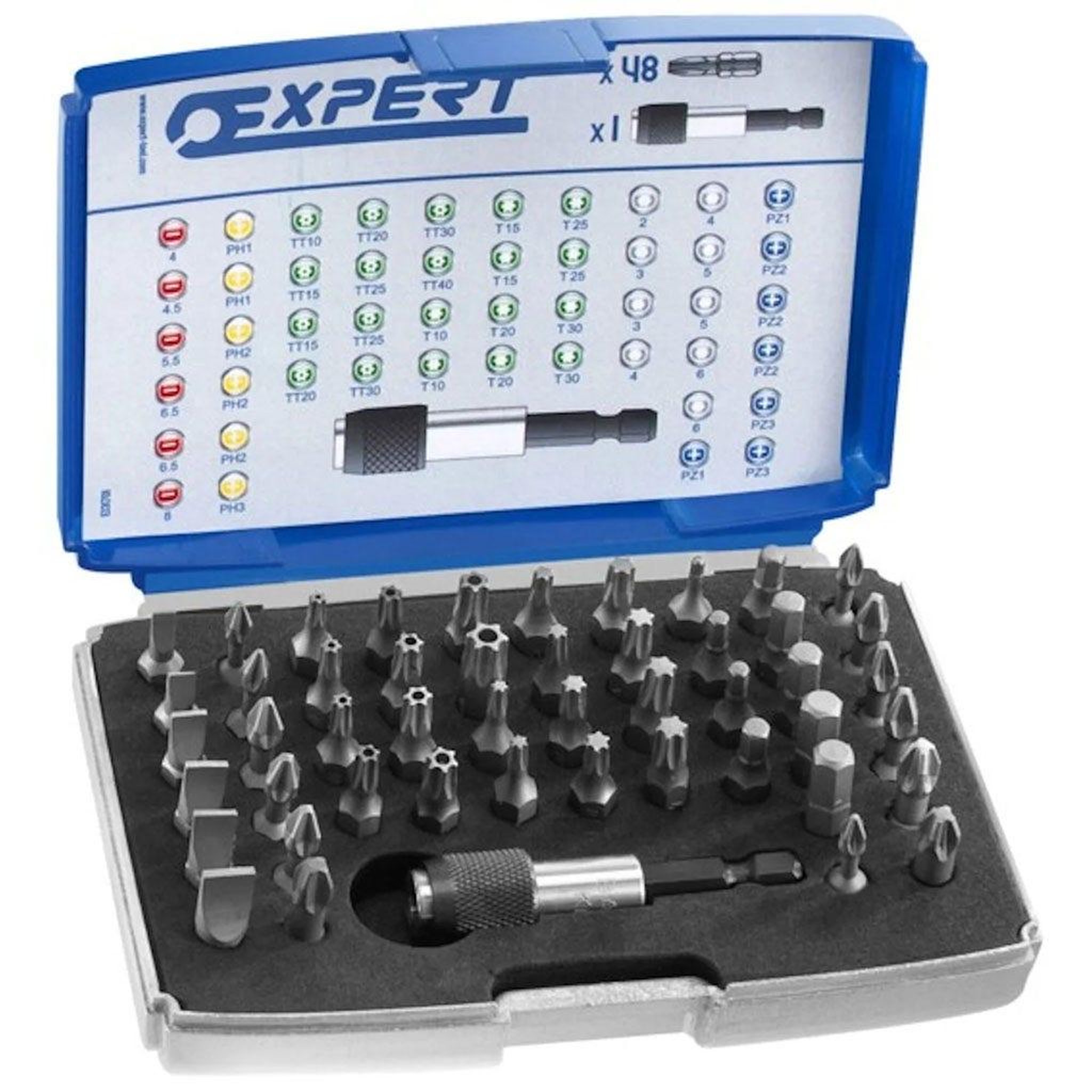 EXPERT Coffret d'embouts 1/4” - 49 pièces