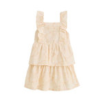 Petit Béguin Robe enfant en popeline Poésie d'été. Coloris disponibles : Beige