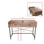 Voir la diapositive 6 : Bureau droit 2 tiroirs L123cm PLYMOUTH