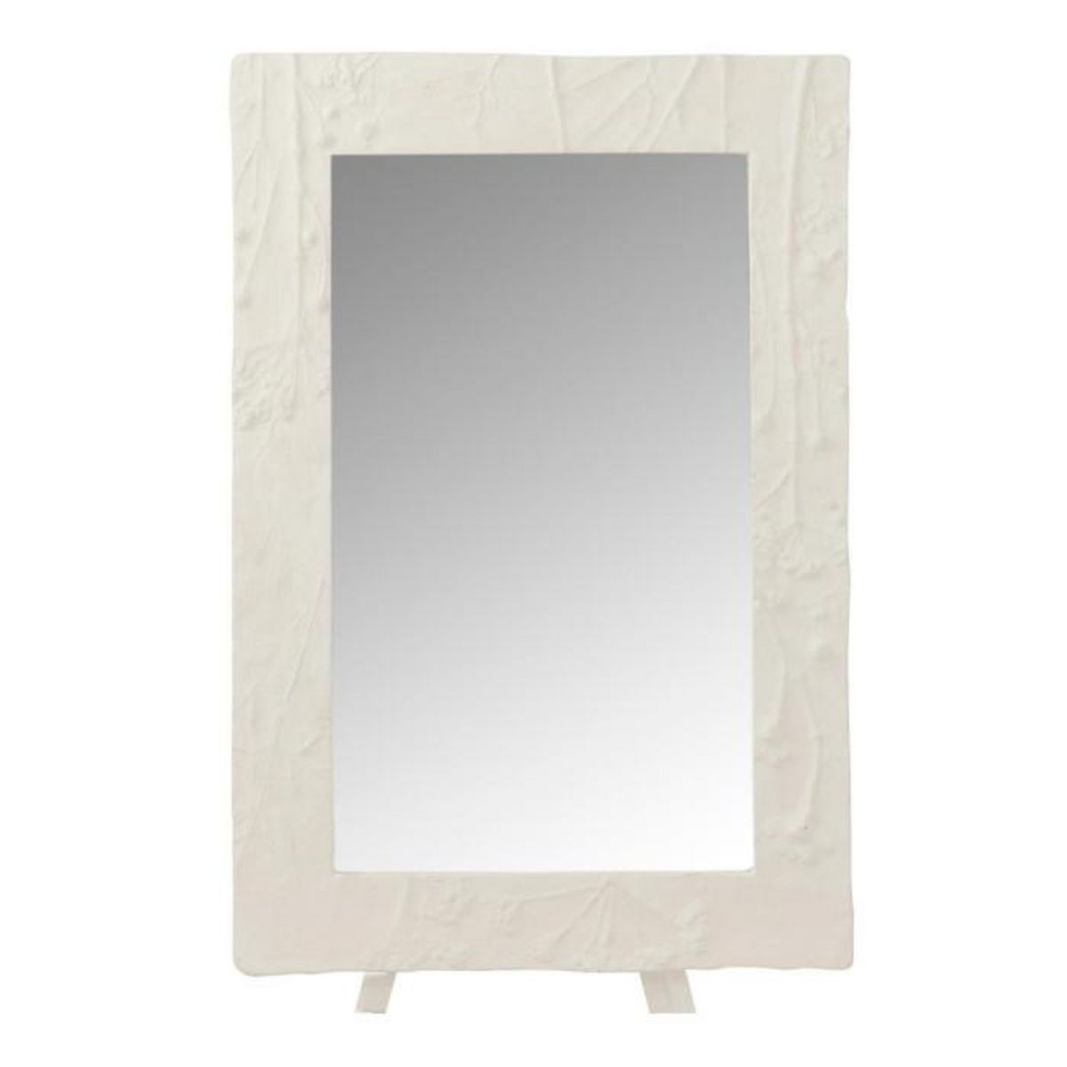 Paris Prix Miroir Mural Design  Relief Fleur  61cm Blanc