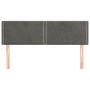 Voir la diapositive 3 : VIDAXL Tetes de lit 2 pcs Gris fonce 72x5x78/88 cm Velours