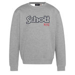Schott Sweat  Homme Schott Stanley. Coloris disponibles : Gris
