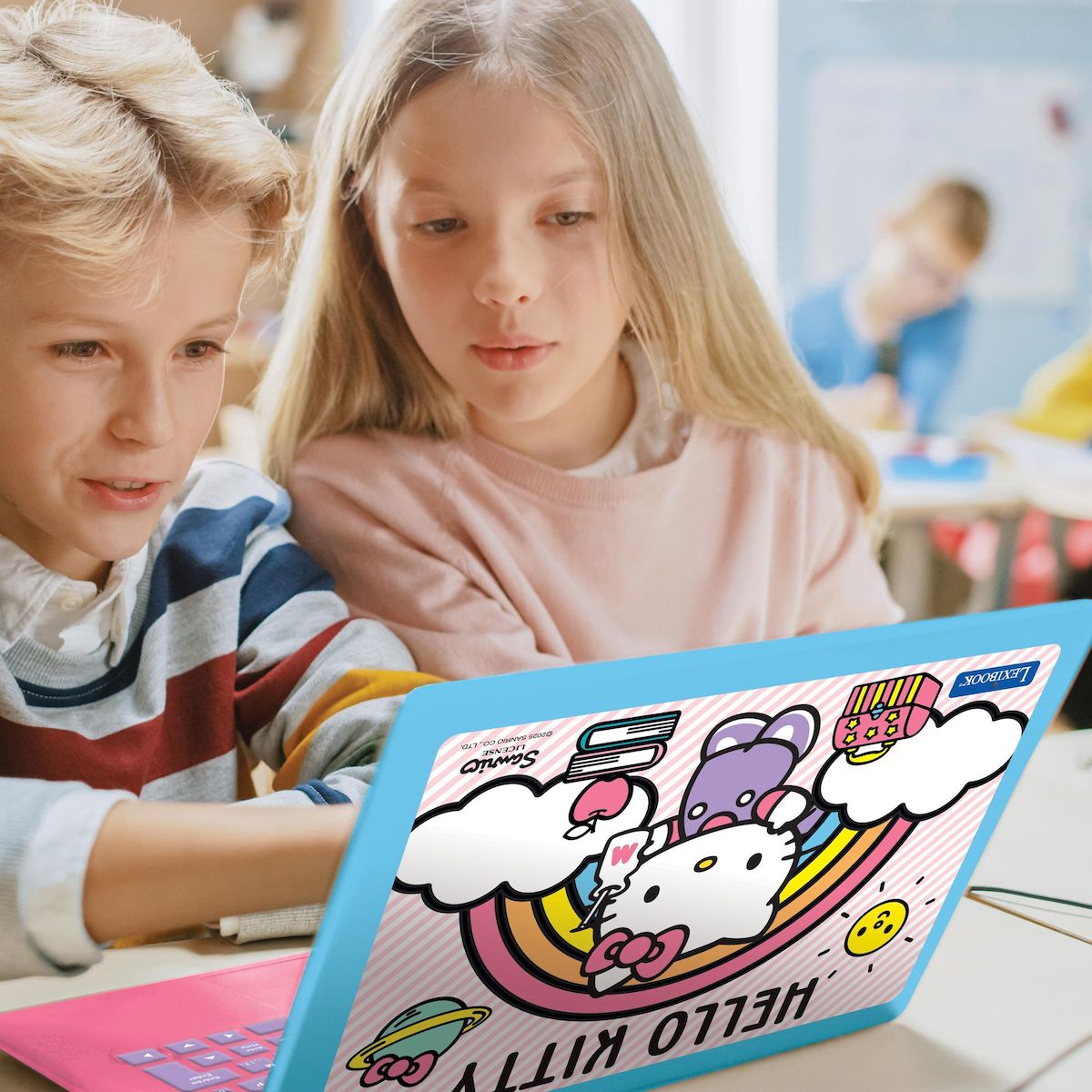 Lexibook Ordinateur portable éducatif bilingue écran 6.7  Hello Kitty (FR/EN)