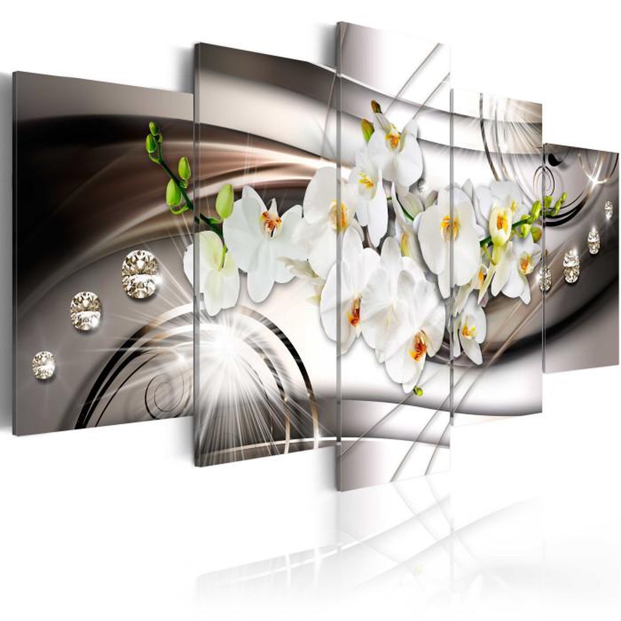 Paris Prix Tableau Imprimé  Orchid with Diamonds. Coloris disponibles : Multicolore