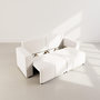 Voir la diapositive 3 : BEST MOBILIER Nicole - canapé droit 4 places convertible avec coffre en tissu