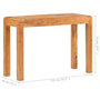 Voir la diapositive 6 : VIDAXL Table console 110x40x76cm Bois d'acacia massif et finition miel