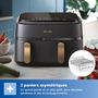 Voir la diapositive 2 : Philips Friteuse sans huile Série 3000 Double bac 9,0L NA352/04
