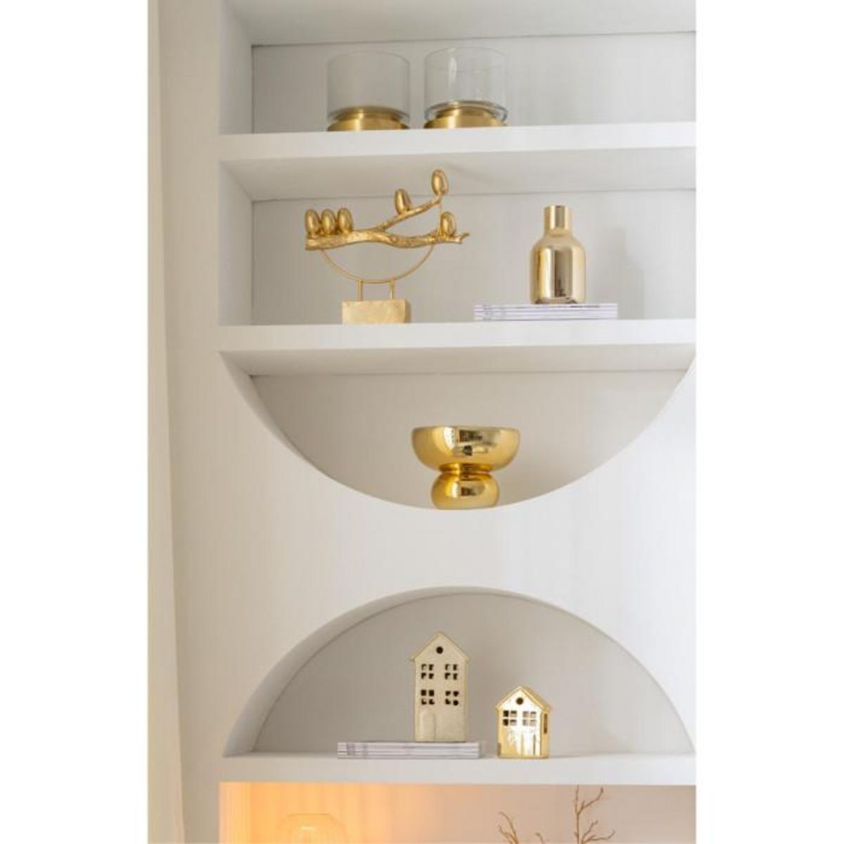 Paris Prix Photophore Design Bol  Cléa  23cm Doré