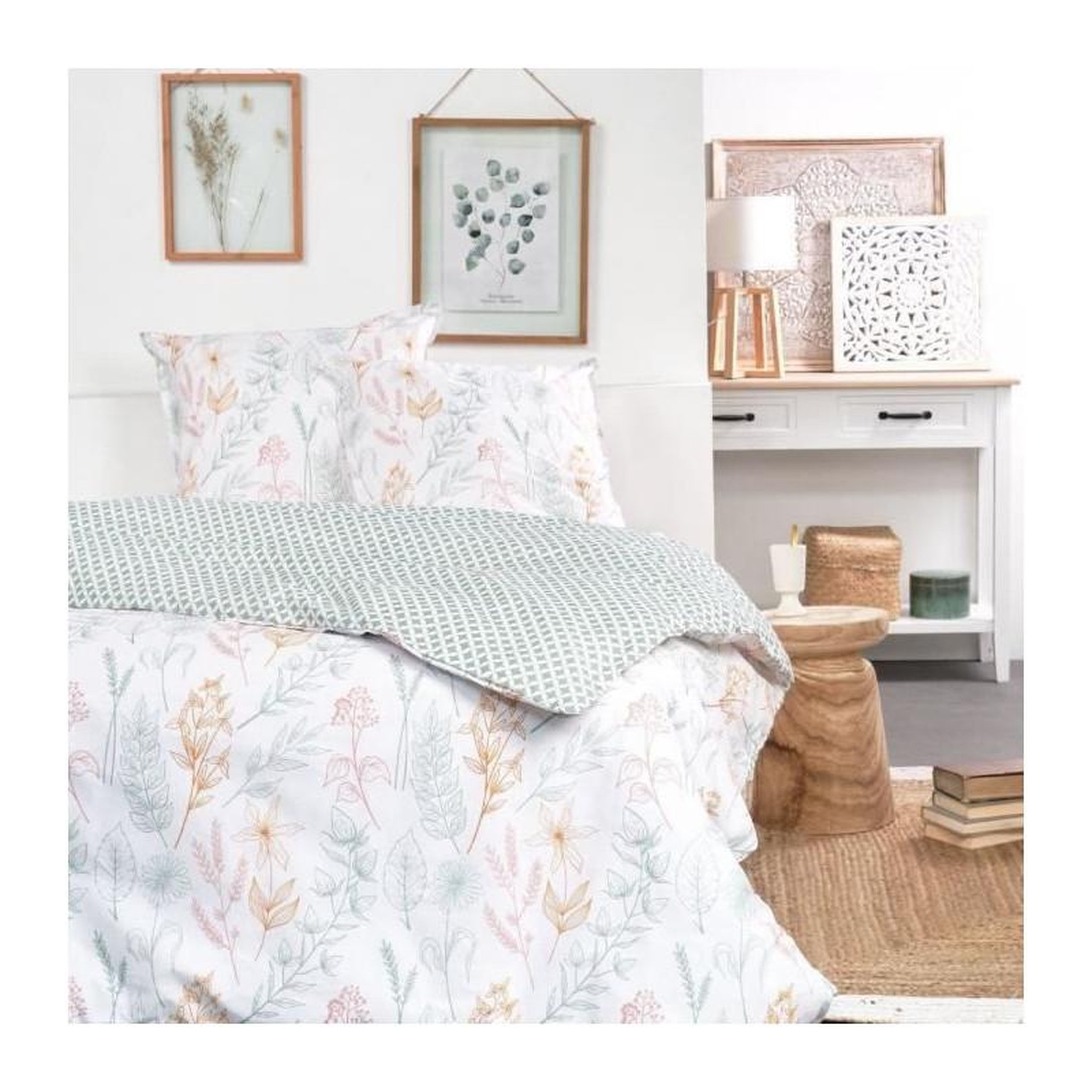 Voir la diapositive 1 : Today Parure de lit 2 personnes - TODAY - Sunshine 11.49 - 220 x 240 cm - 100% Coton imprimé
