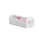 KOBI Lit enfant FALA BAR+SZU 140x70 Danseuse avec tiroir de rangement avec matelas