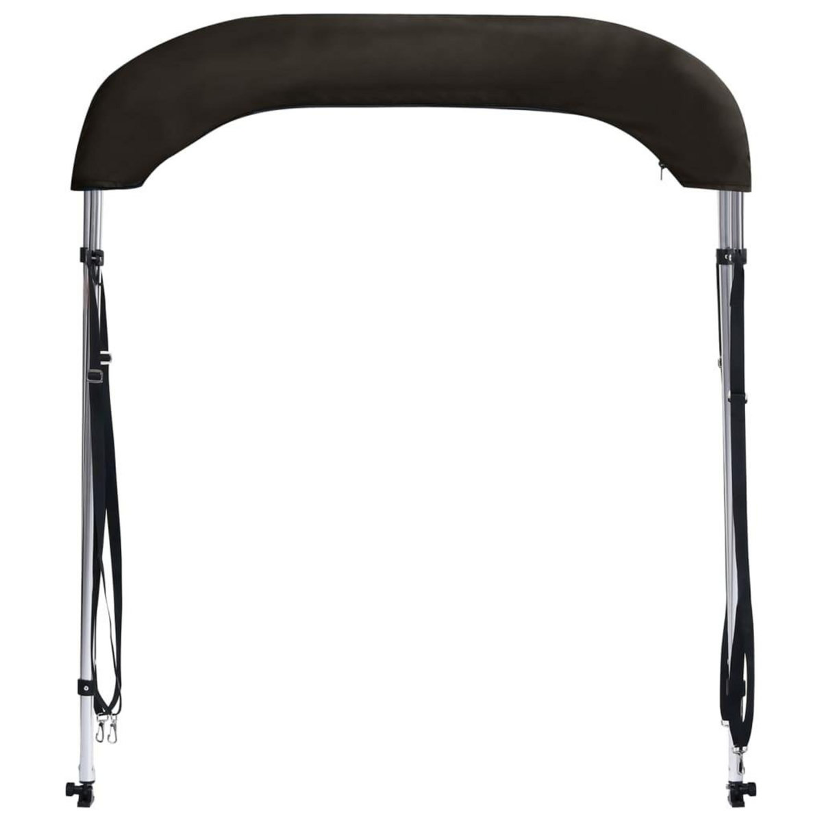 VIDAXL Auvent bimini a 2 arceaux noir 150x120x110 cm