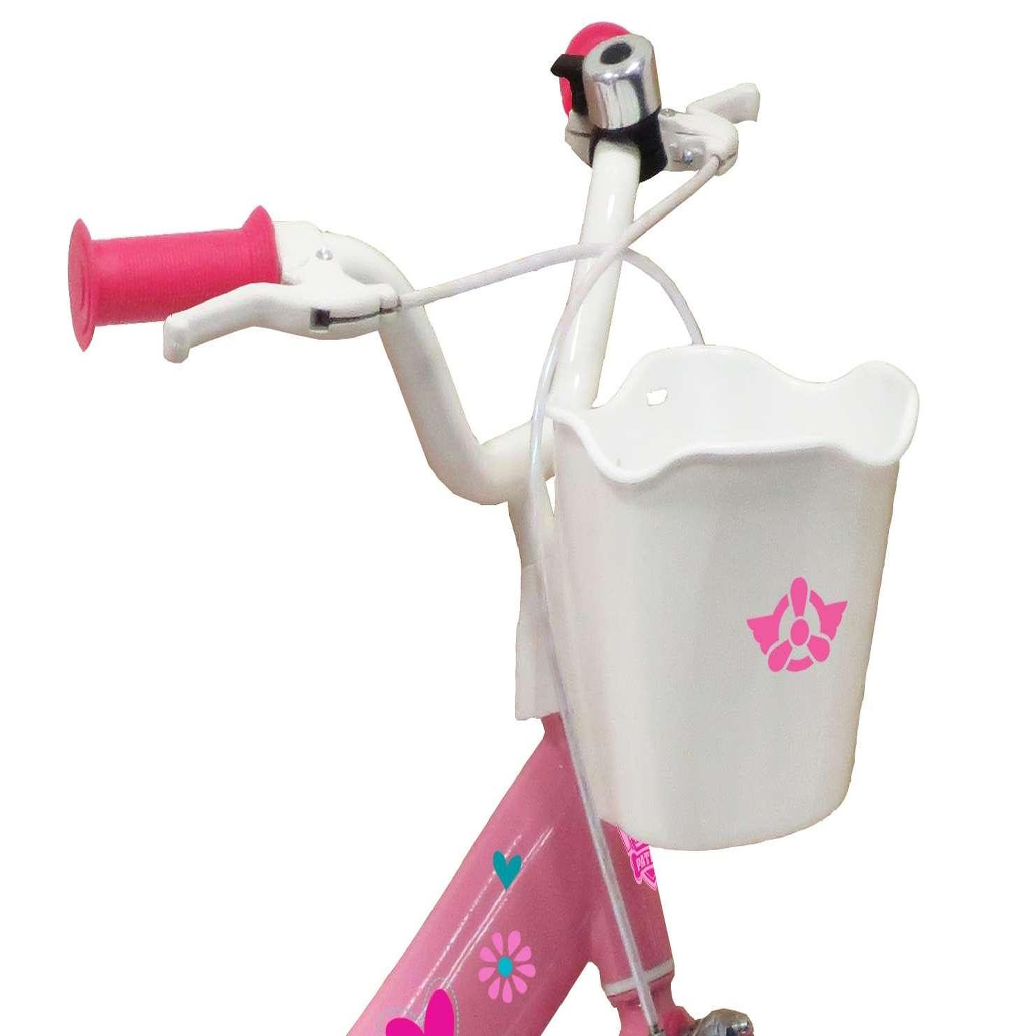 Voir la diapositive 3 : Nickelodeon Vélo enfant - Modèle 14''Pat Patrouille à l'effigie de Stella pour enfant de 95/110 cm avec stabilisateurs - Panier avant - Porte poupée arrière - 2 freins
