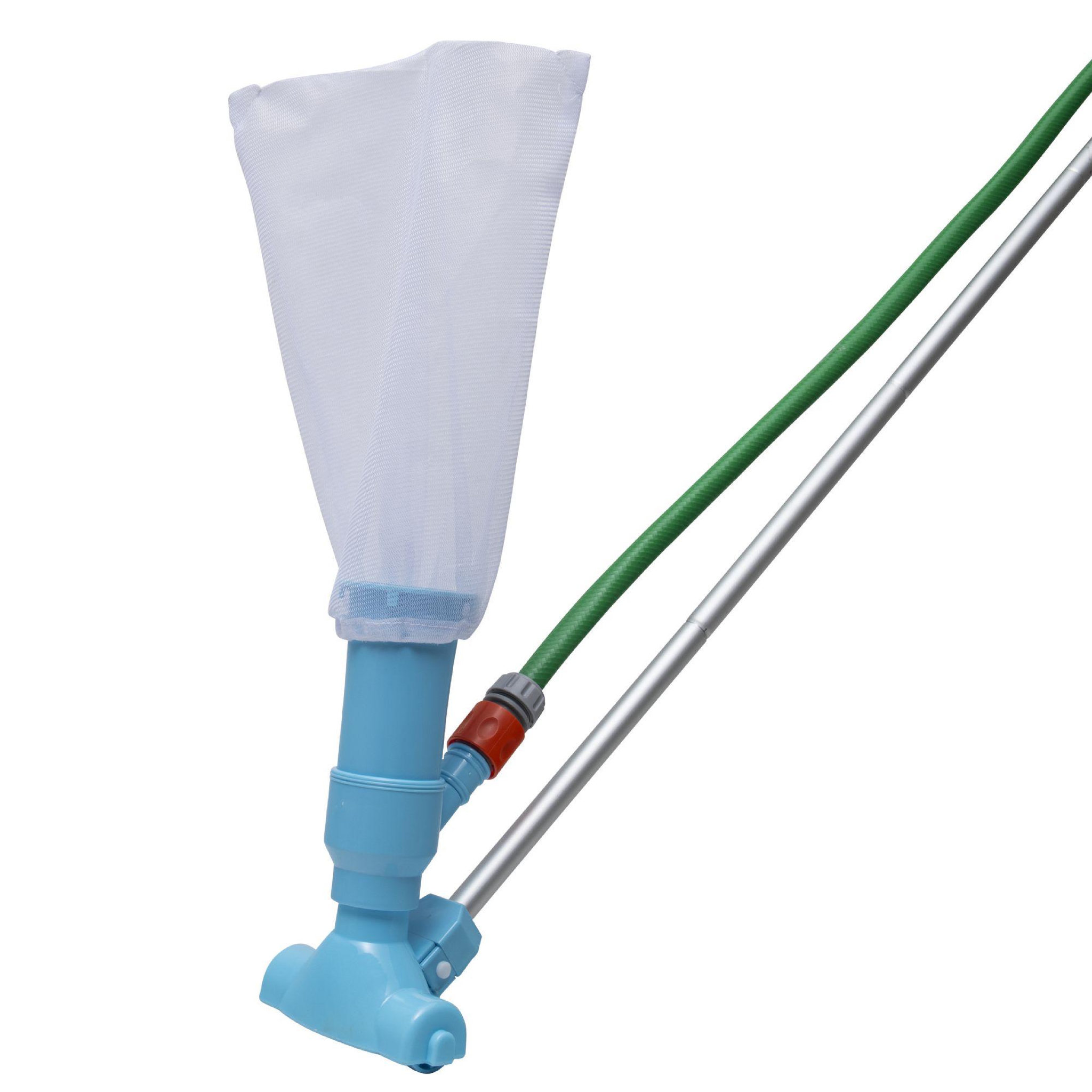 Voir la diapositive 2 : WERKAPRO Aspirateur piscine WERKA PRO avec filet et manche aluminium 1,5m