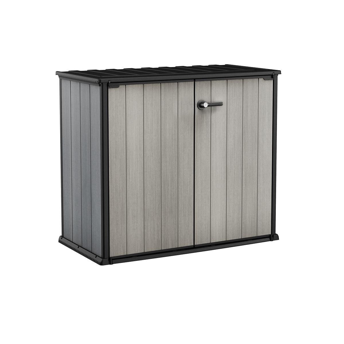 KETER Armoire de jardin en résine Brossium 1000L Gris