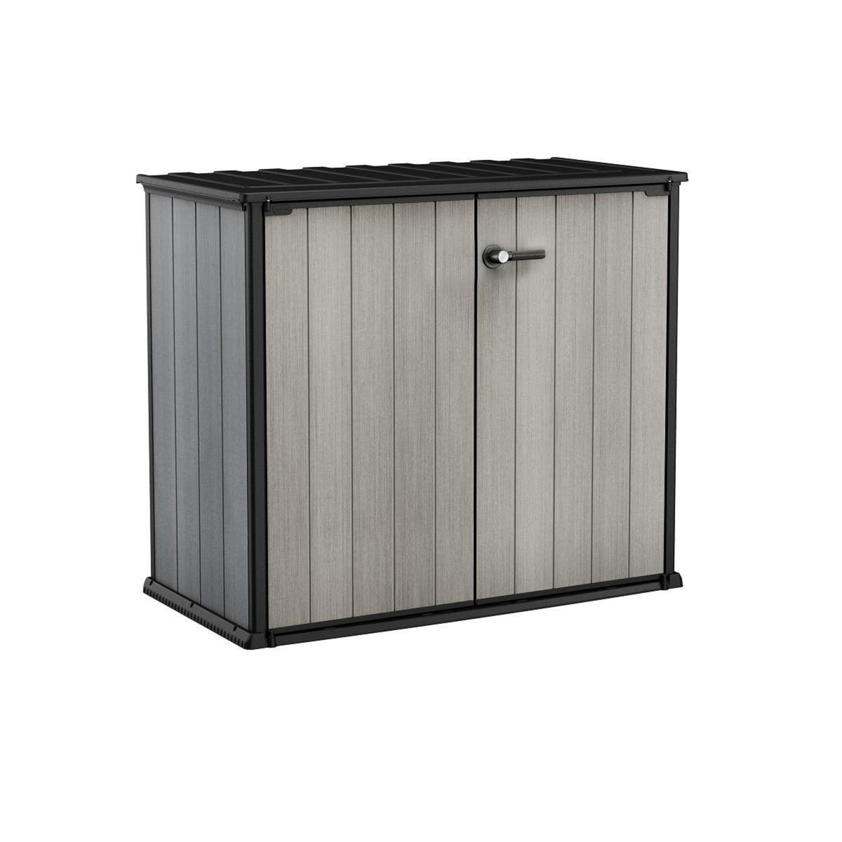 KETER Armoire de jardin en résine Brossium 1000L Gris