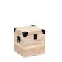 Voir la diapositive 2 : Paris Prix Lot de 3 Malles Déco  Impression Bois  30cm Beige