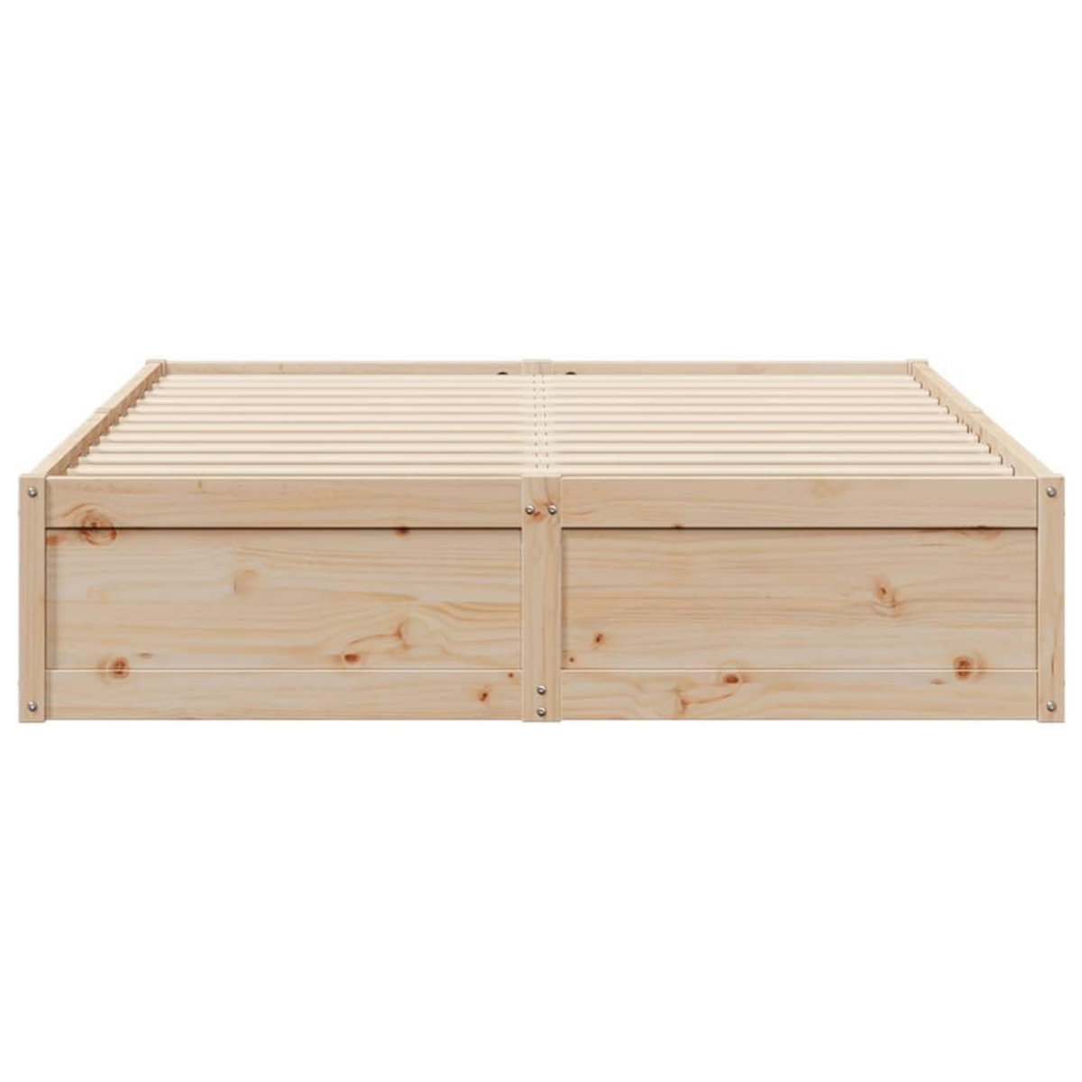 VIDAXL Cadre de lit sans matelas 160x200 cm bois massif de pin