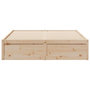 Voir la diapositive 4 : VIDAXL Cadre de lit sans matelas 160x200 cm bois massif de pin