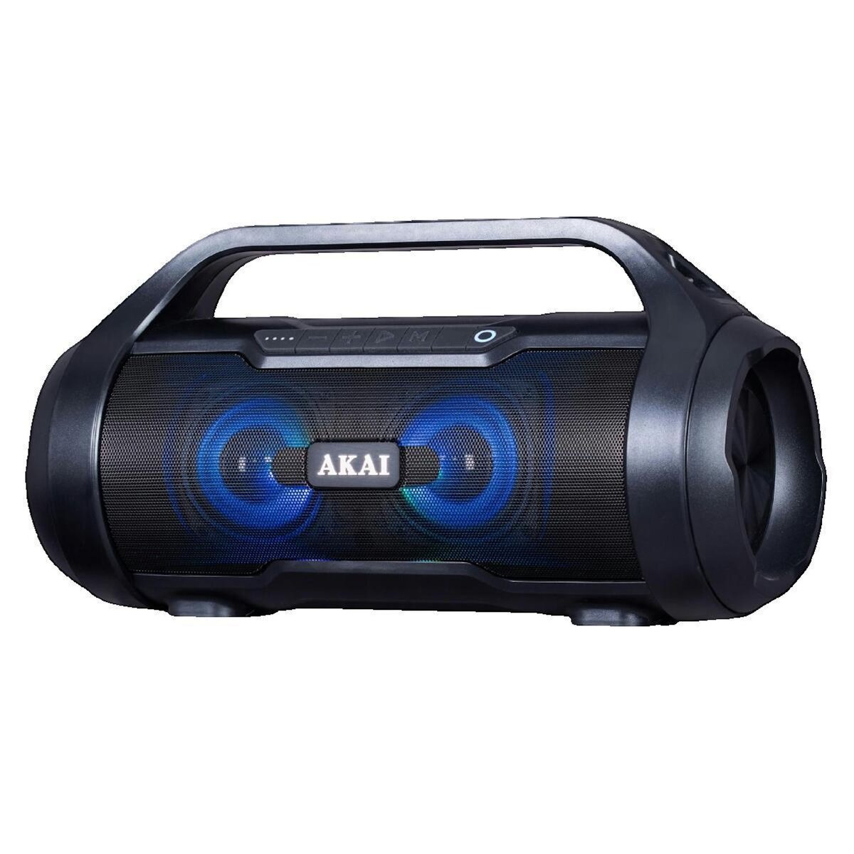AKAI Enceinte Bluetooth portable Akai résistante à l'eau avec LED RGB