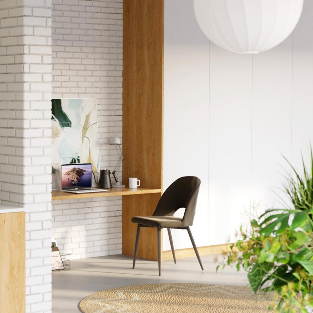 Rendez vous déco Lot de 2 chaises noires en velours et pieds en métal - Pénélope