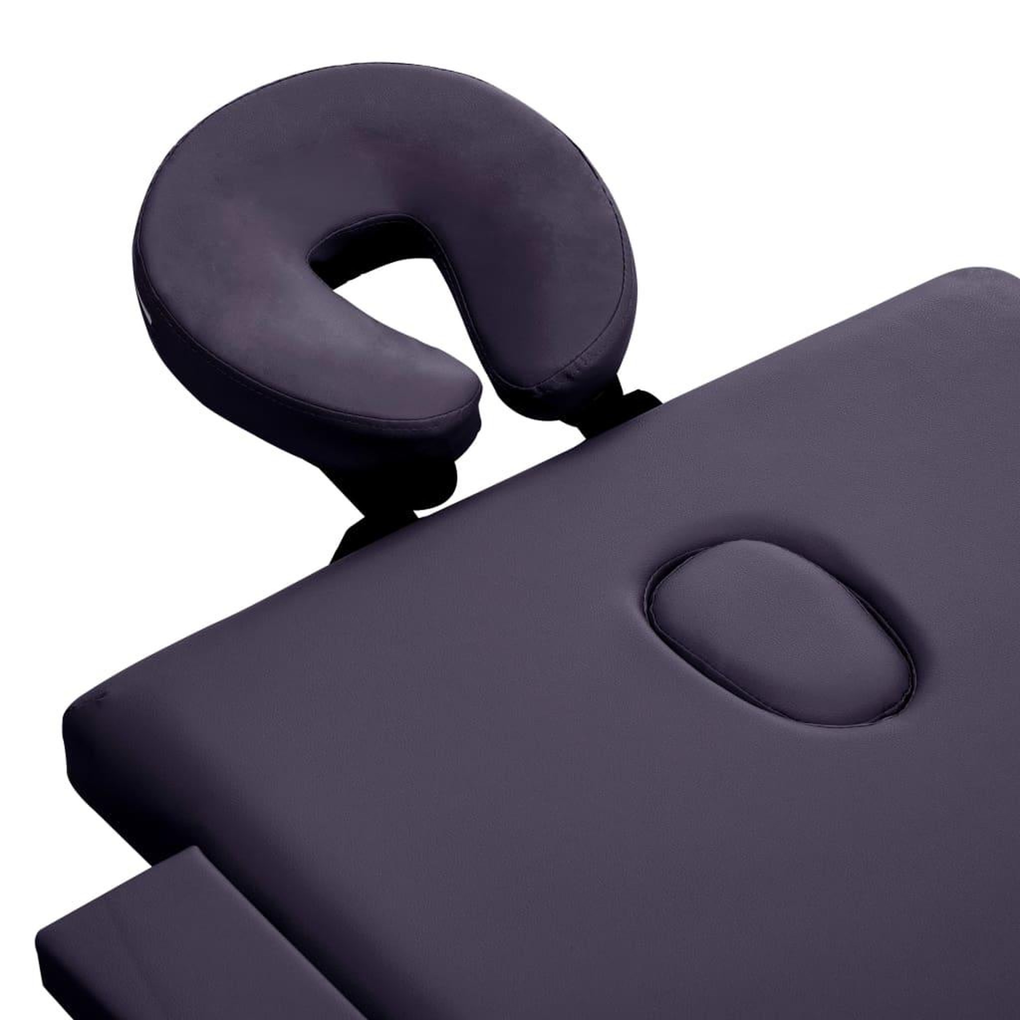 Voir la diapositive 5 : VIDAXL Table de massage pliable 3 zones Aluminium Violet