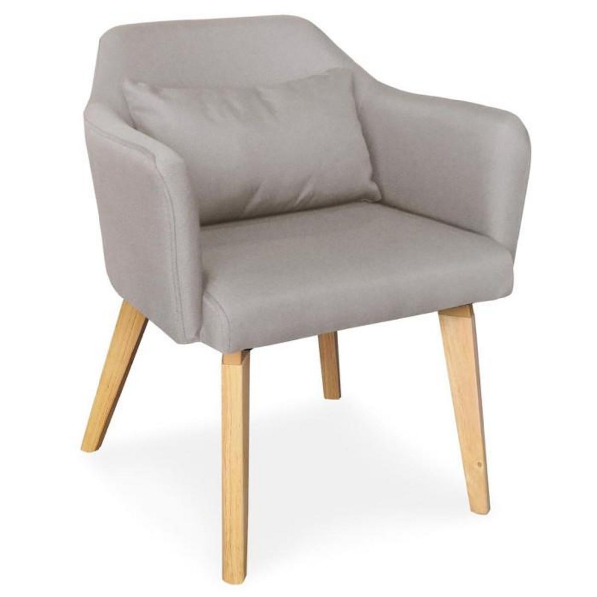 Paris Prix Fauteuil Scandinave en Tissu  Nari  70cm Beige