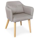 Paris Prix Fauteuil Scandinave en Tissu  Nari  70cm Beige