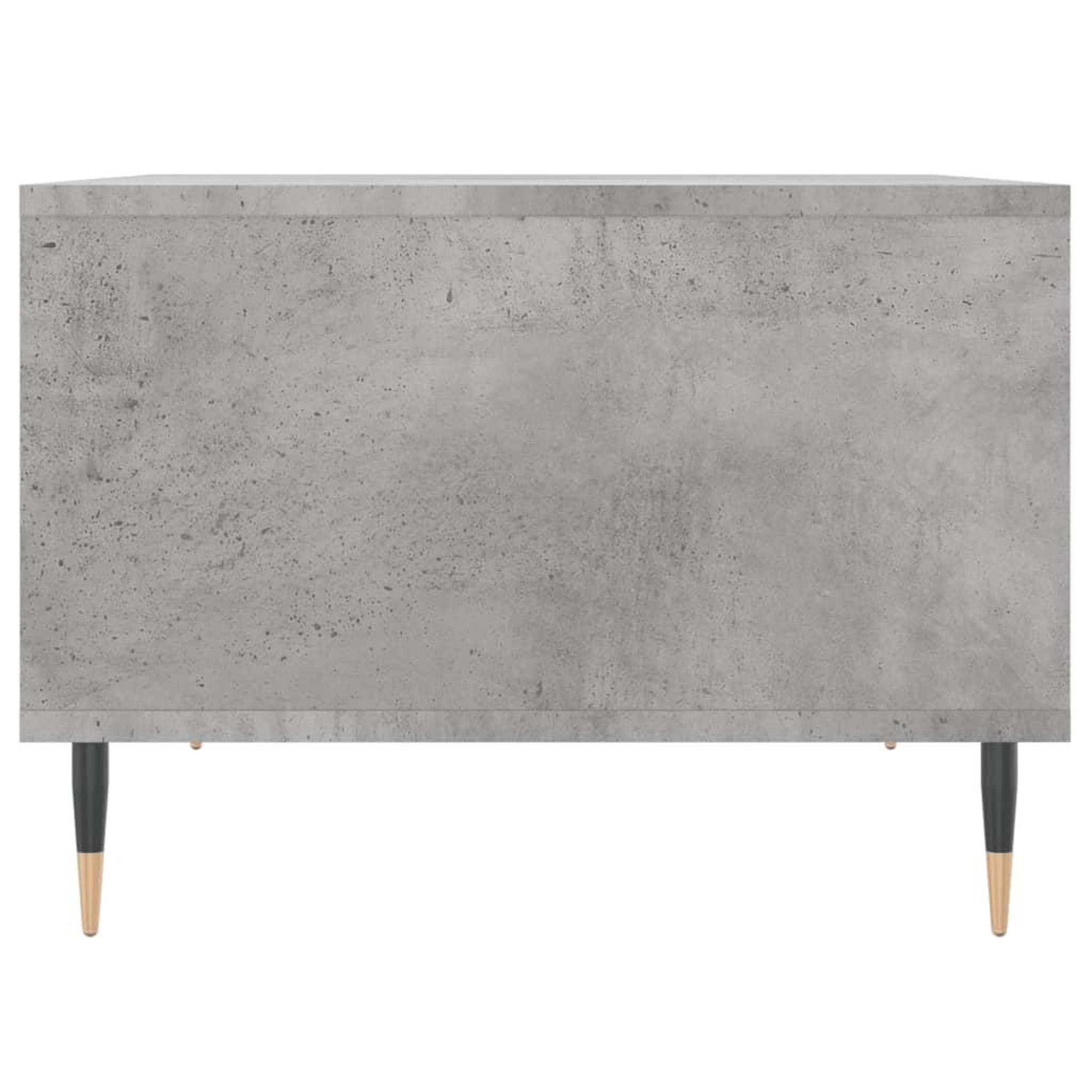 Voir la diapositive 5 : VIDAXL Table basse Gris beton 60x50x36,5 cm Bois d'ingenierie