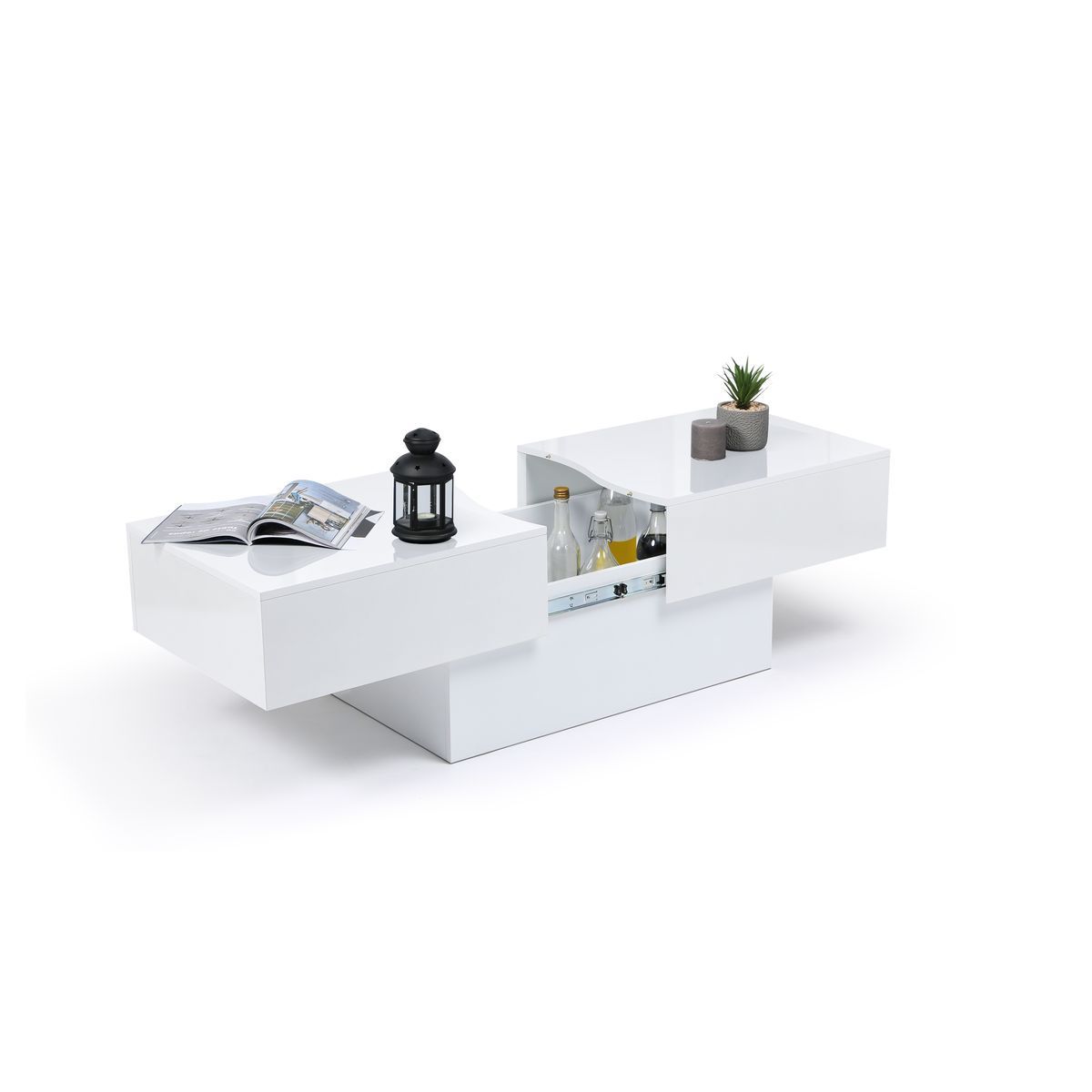 Table basse coulissante