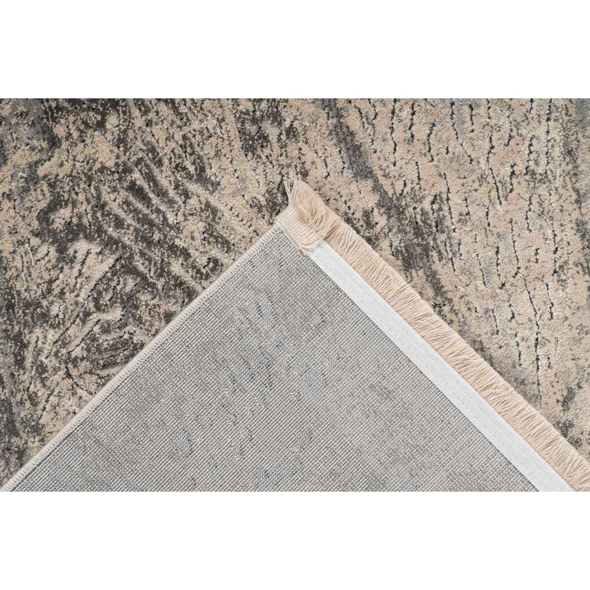 Voir la diapositive 4 : Paris Prix Tapis Tissé à Poils Ras Rétro  Adeon  Gris