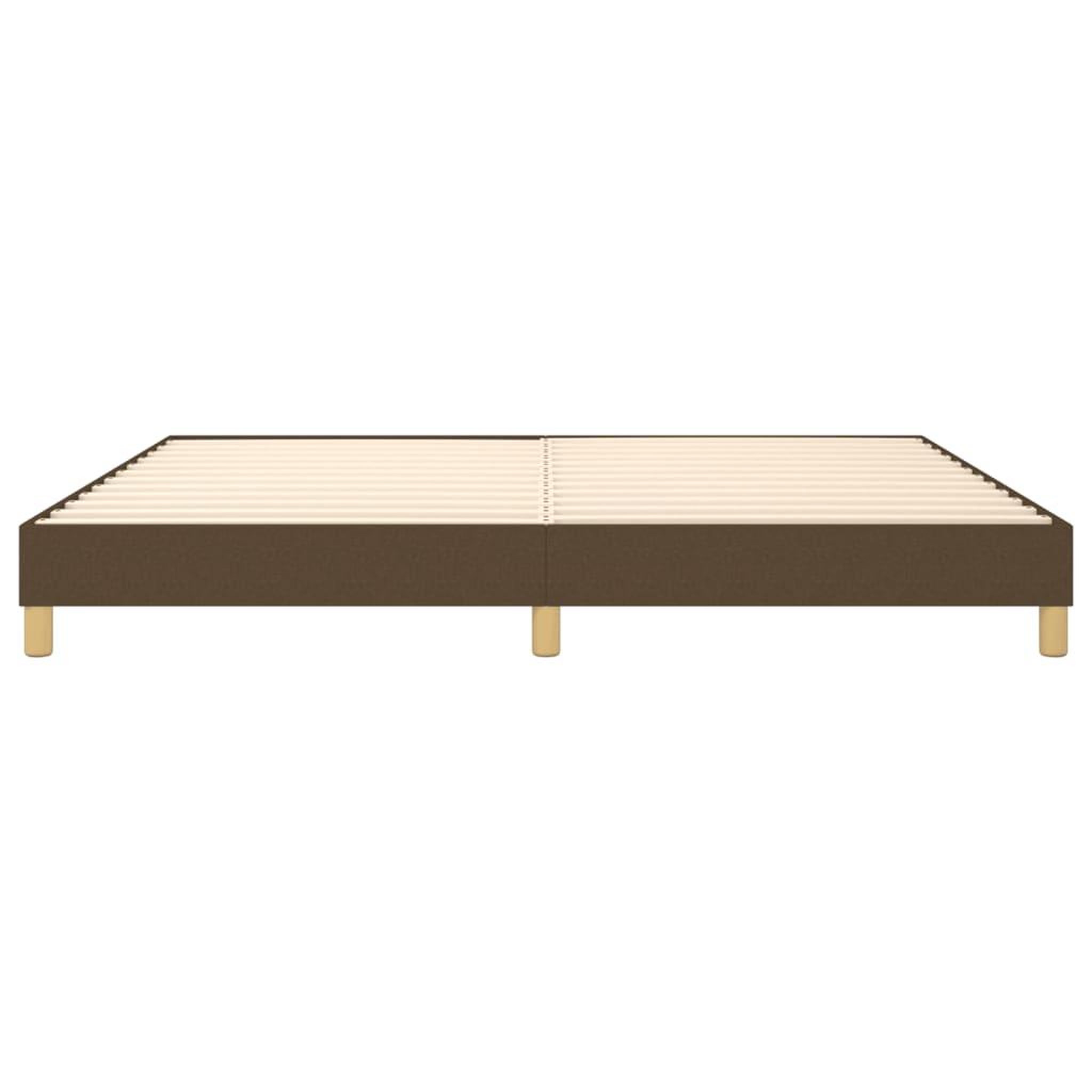 Voir la diapositive 5 : VIDAXL Cadre de lit sans matelas marron fonce 200x200 cm tissu