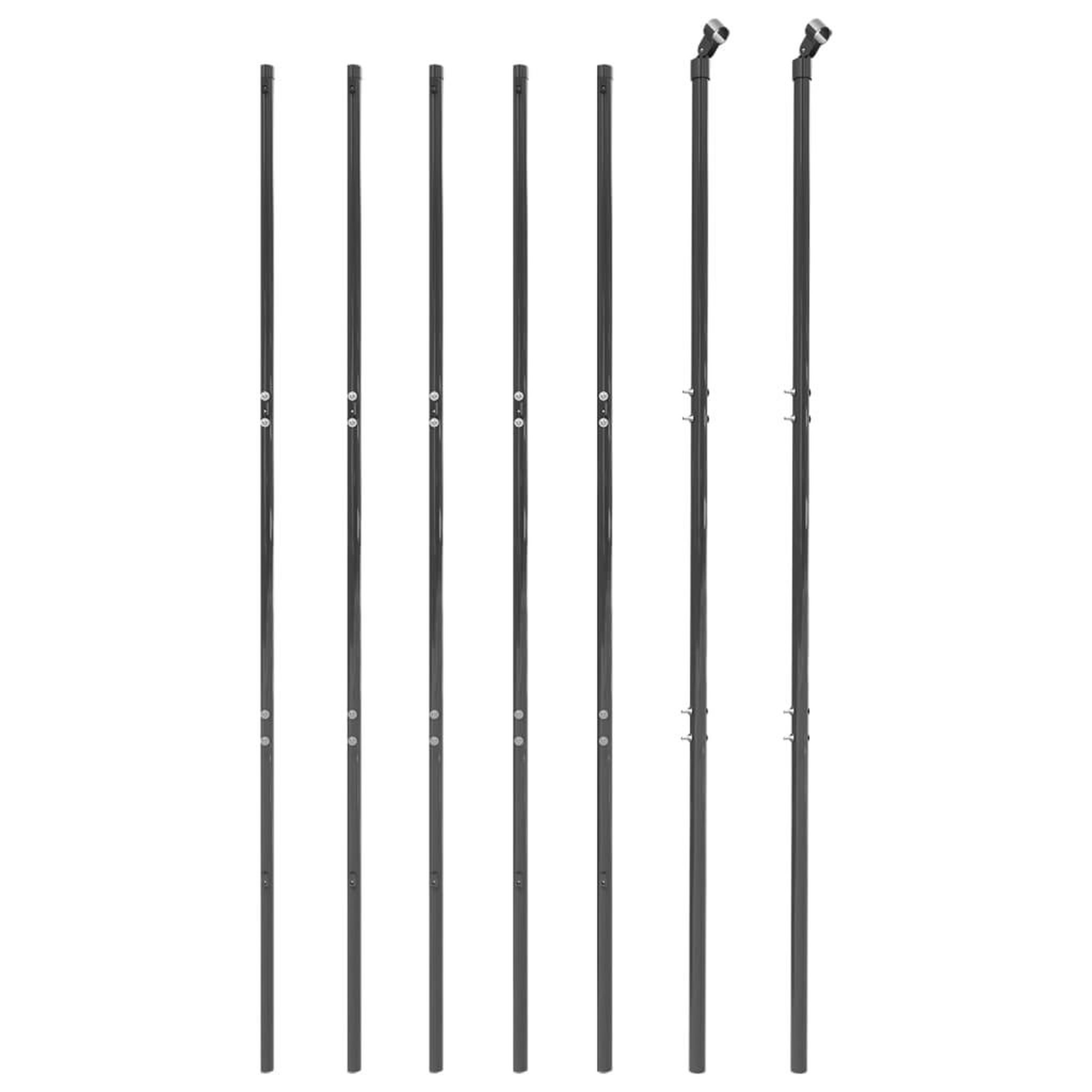 Voir la diapositive 3 : VIDAXL Cloture en treillis metallique anthracite 1,4x10 m
