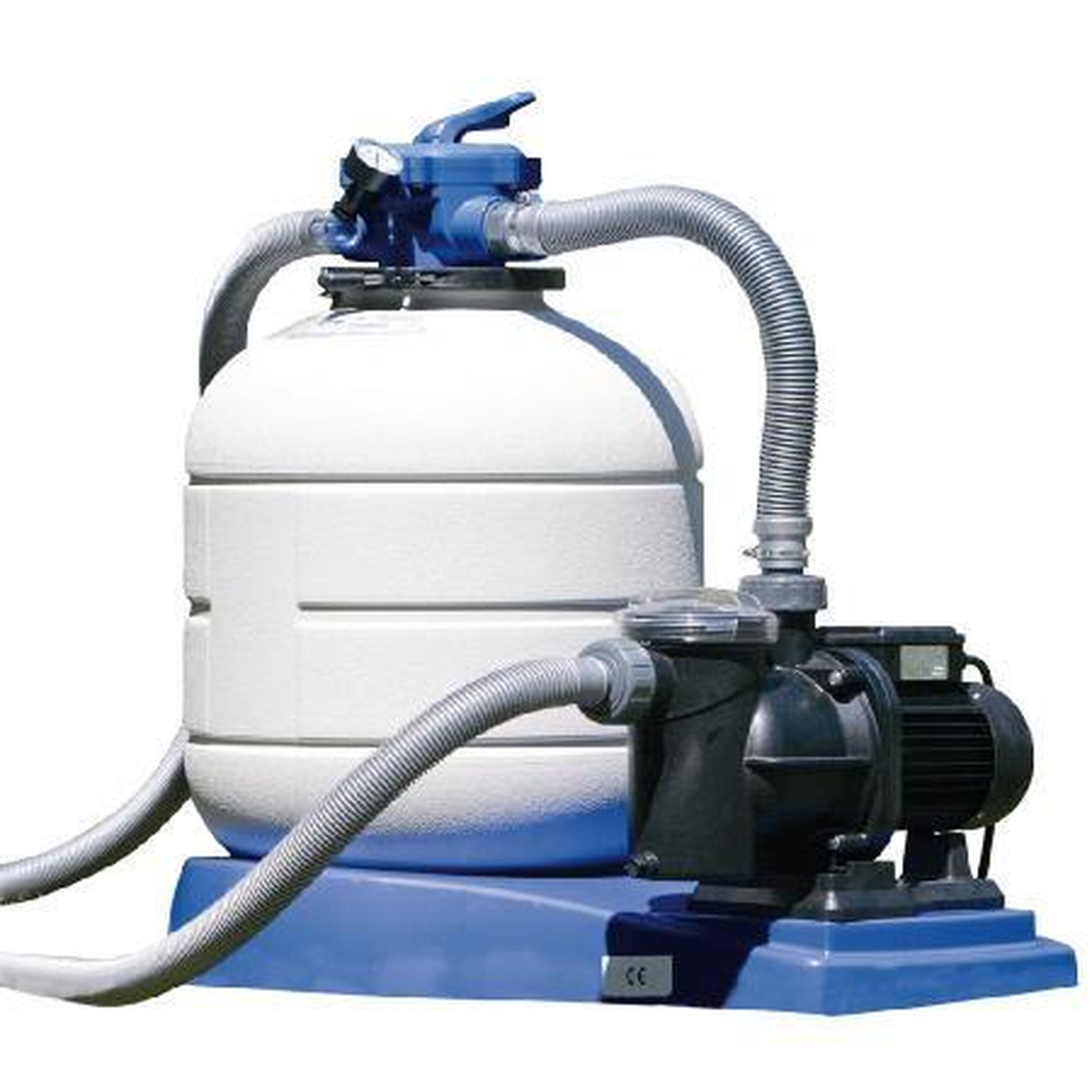 Voir la diapositive 3 : GRE PISCINE OVALE EN ACIER BLANC 9,20 x 5,05 x H:1,32 m