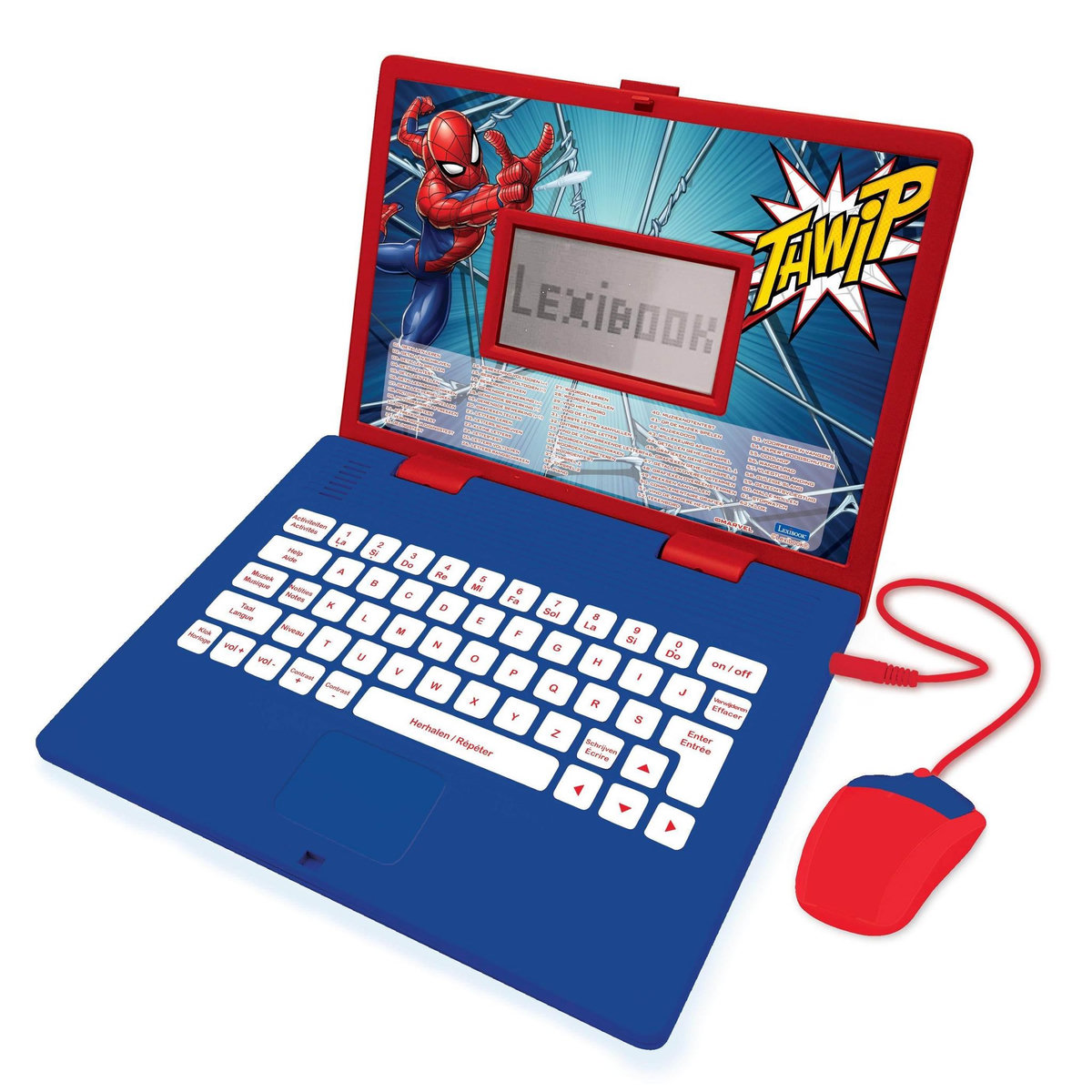 Lexibook Ordinateur portable éducatif bilingue Spiderman (FR/NL)