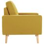 Voir la diapositive 4 : VIDAXL Fauteuil jaune tissu