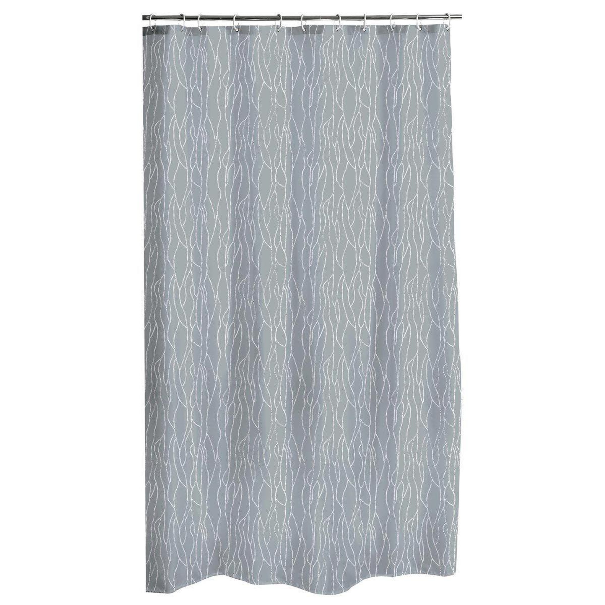 Douceur d'Intérieur Rideau de Douche Imprimé  Urban  180x200cm Gris Clair