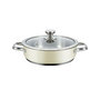 Voir la diapositive 2 : HAGER Casserole Haeger PA-24L.009A 24 cm beige