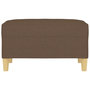 Voir la diapositive 3 : VIDAXL Repose-pied Marron 70x55x41 cm Tissu