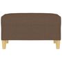 Voir la diapositive 3 : VIDAXL Repose-pied Marron 70x55x41 cm Tissu